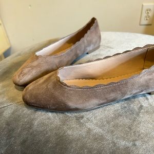 Taupe flats by Issac Mizrahi
